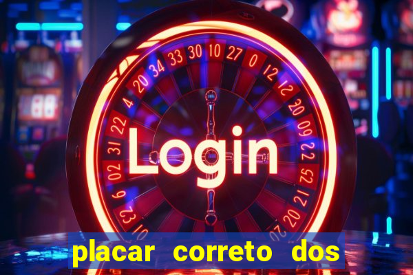 placar correto dos jogos de hoje